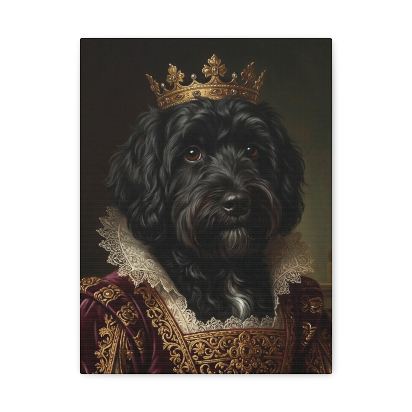 Regal Dog Portrait Canvas